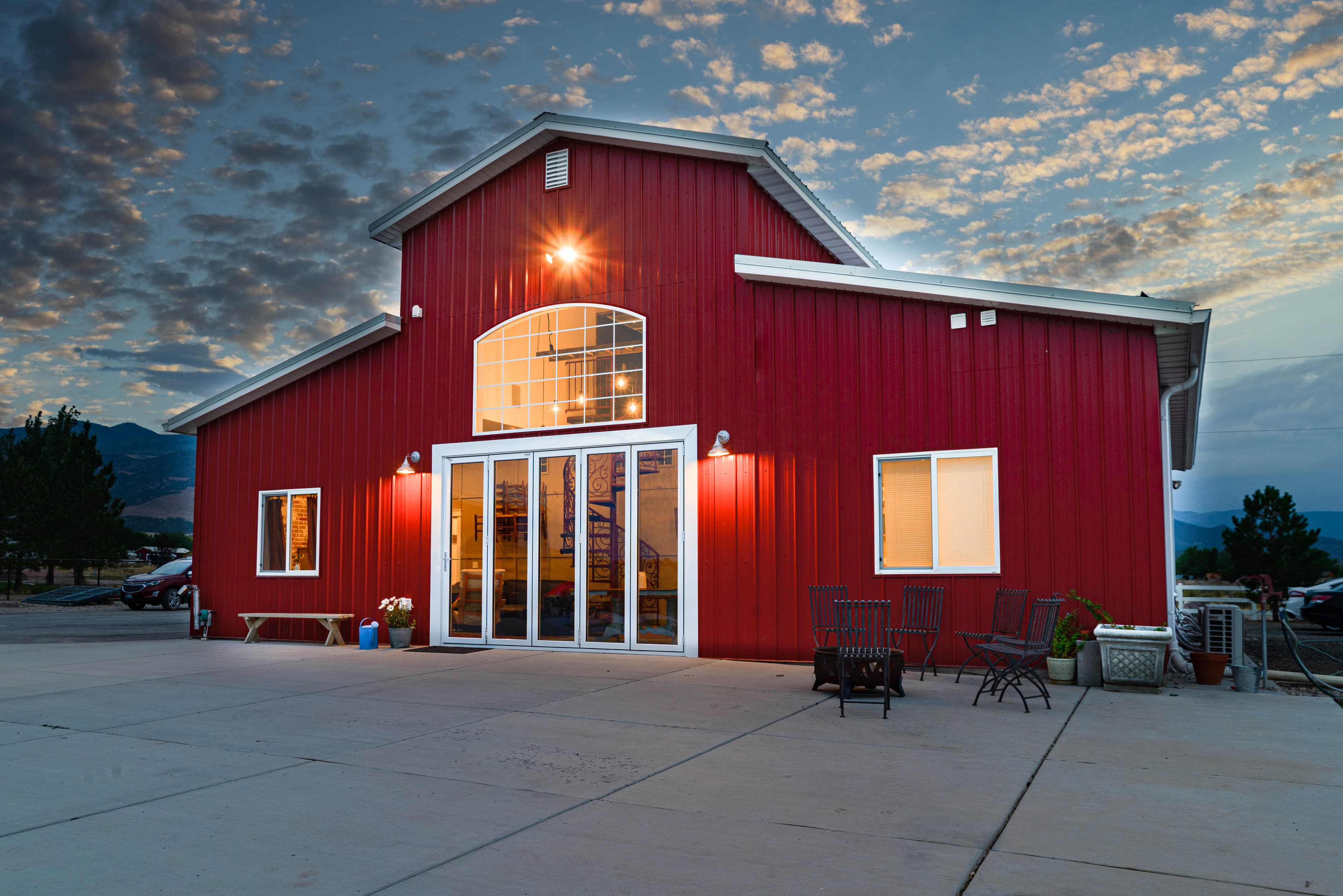 Barn exterior, north view